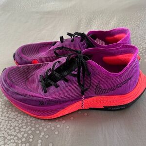 Nike ZoomX Vaporfly NEXT% 2 - in Hyper Violet and Flash Crimson - Size 7.5